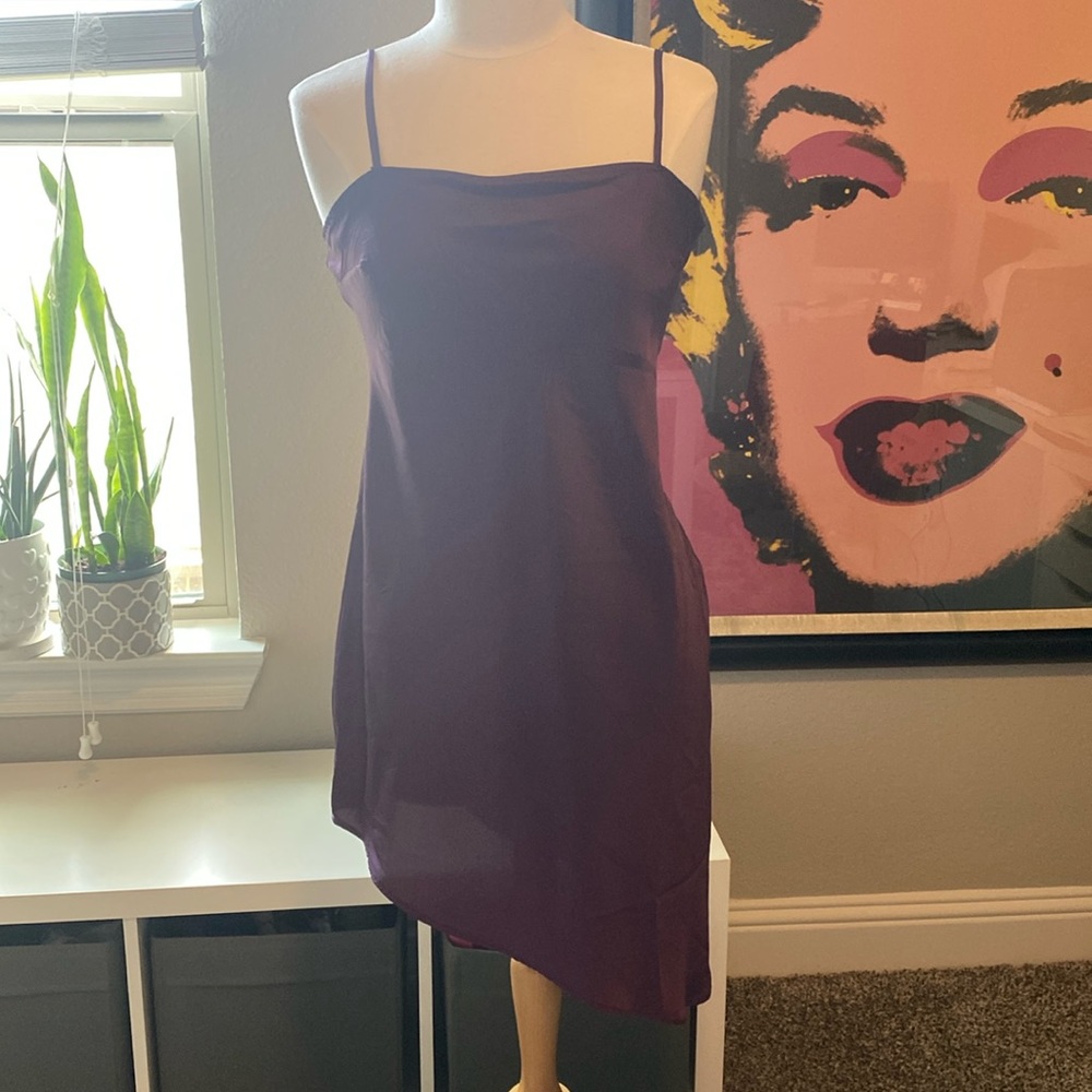 Eggplant slip dress